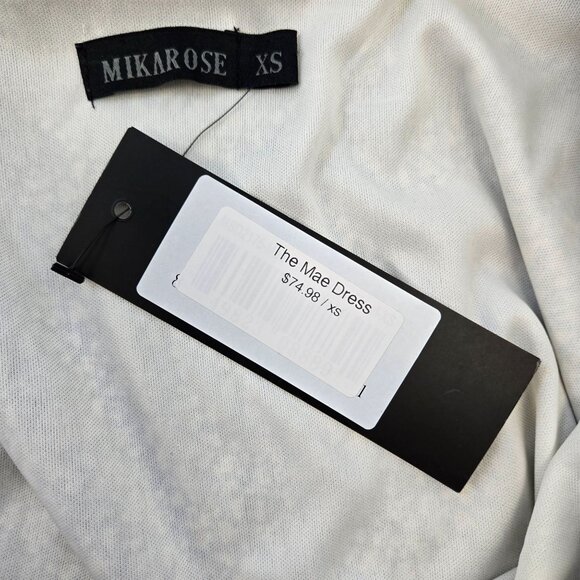 NWT Mikarose The Mae Faux Wrap Ruffle Detail Boho Dress Size XS - Picture 4 of 9